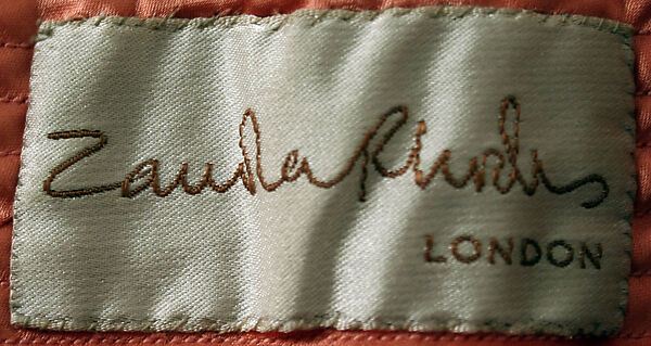 Evening dress, Zandra Rhodes (British, founded 1969), silk, acetate, British