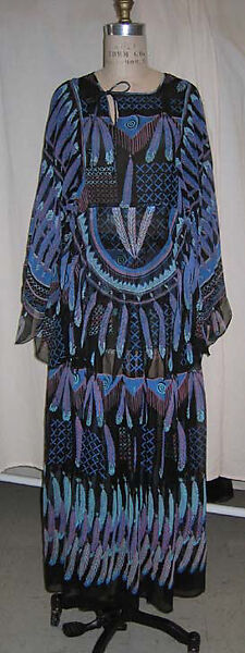 Evening ensemble, Zandra Rhodes (British, founded 1969), silk, British