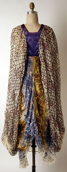 Evening dress, Zandra Rhodes (British, founded 1969), wool, British