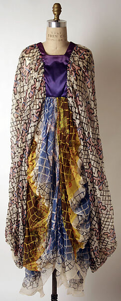 Evening dress, Zandra Rhodes (British, founded 1969), wool, British 