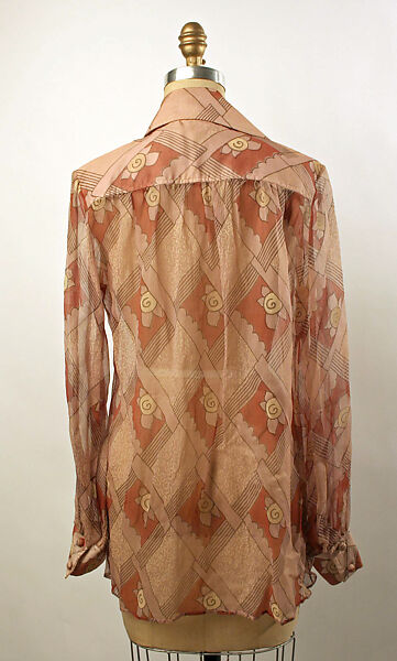 Blouse, Zandra Rhodes (British, founded 1969), silk, British
