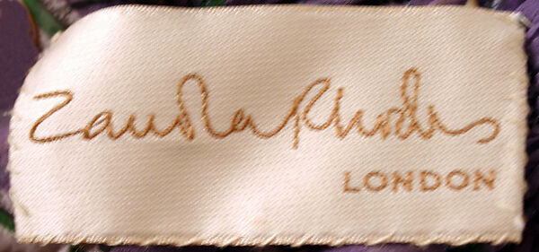 Evening ensemble, Zandra Rhodes (British, founded 1969), silk, plastic, British