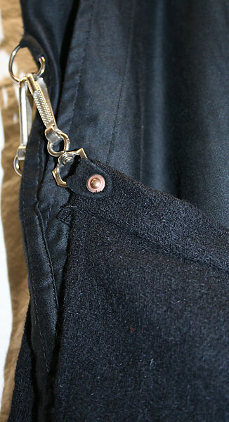 Trousers, Vivienne Westwood (British, 1941–2022), a) cotton, metal; b,c) wool, British