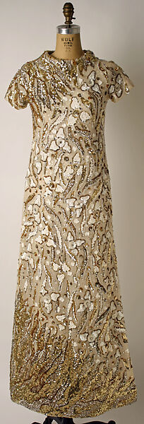 Evening dress, Valentino (Italian, born 1932), silk, plastic, Italian 