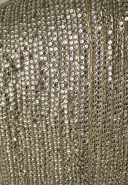 Evening blouse, Valentino S.p.A. (Italian, founded 1959), silk, glass, plastic, leather, Italian