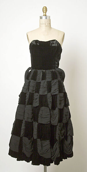 Evening dress, Simonetta (Italian, born 1922), silk, wool, Italian