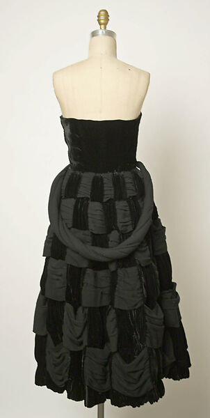 Evening dress, Simonetta (Italian, born 1922), silk, wool, Italian