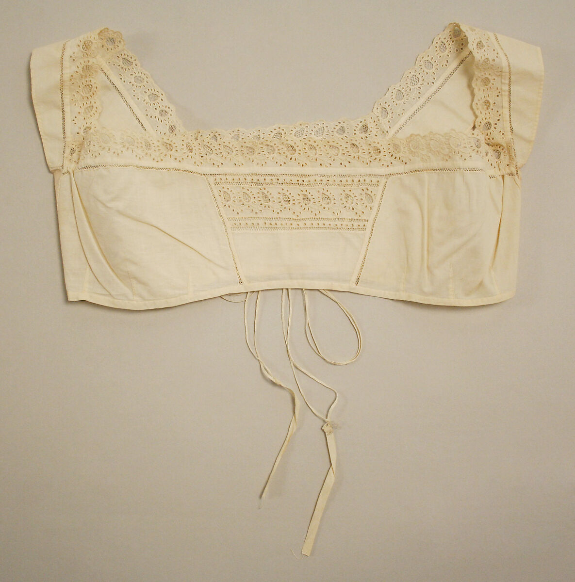 Bodice, cotton, American 