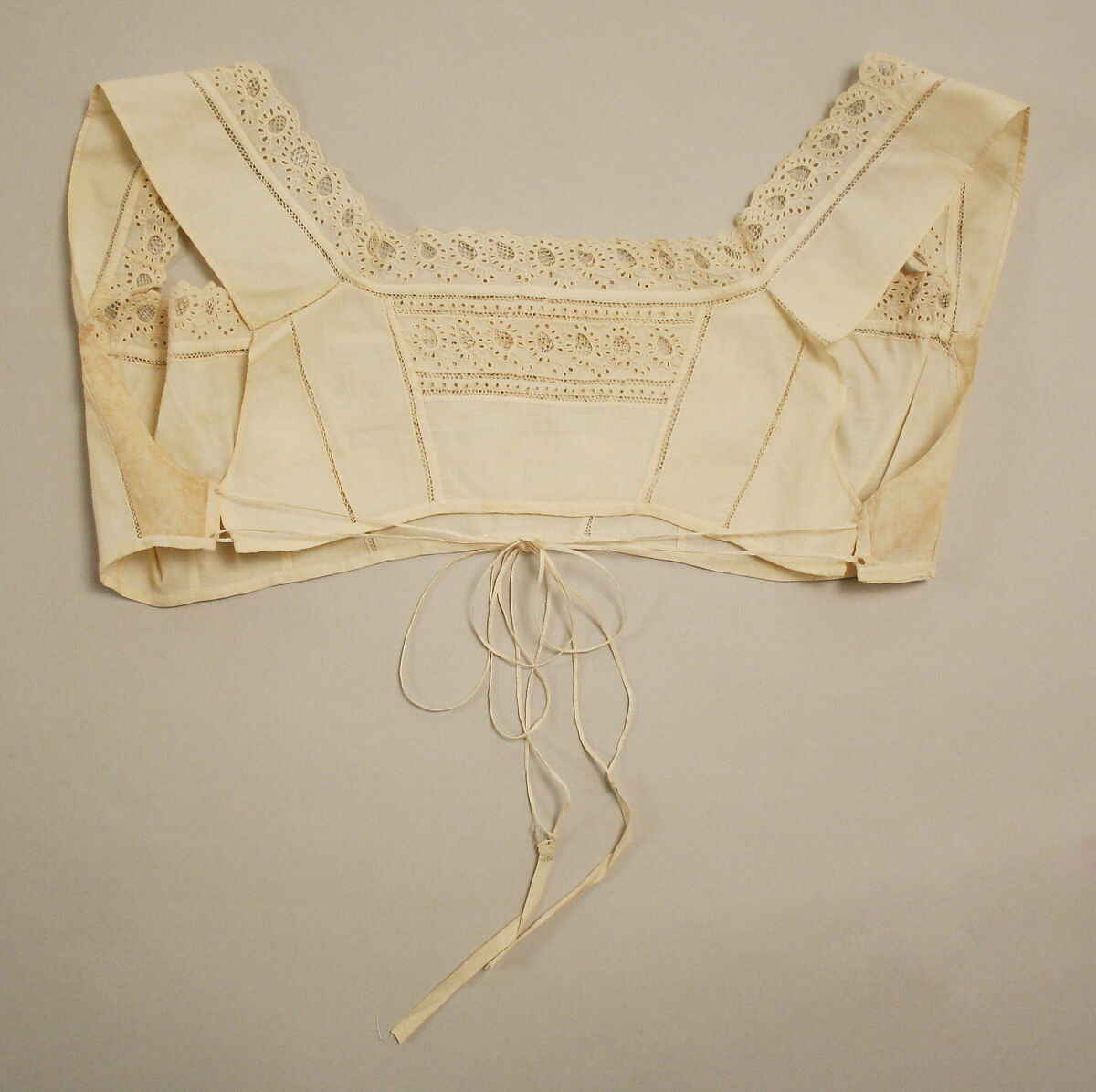 Bodice, cotton, American