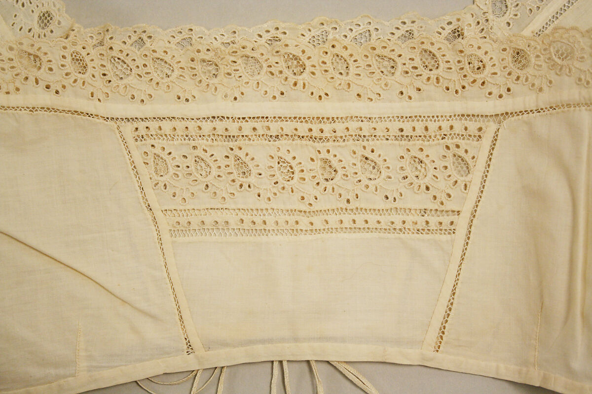 Bodice, cotton, American