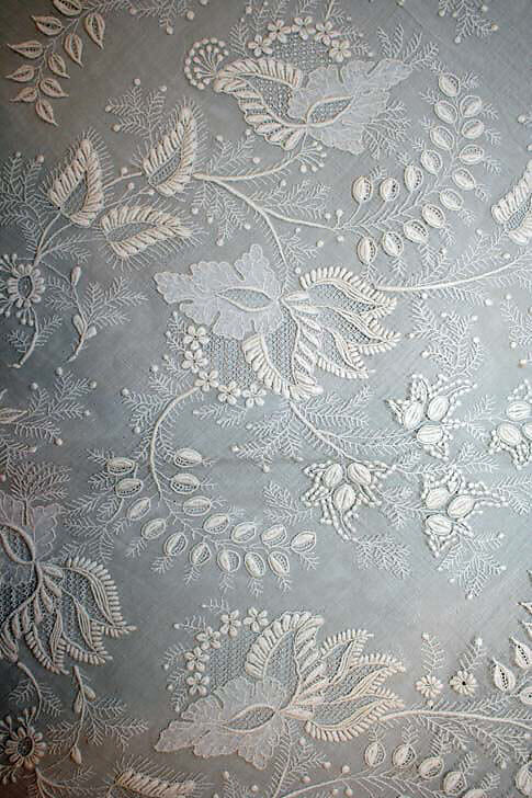 Scarf, cotton, metal, American