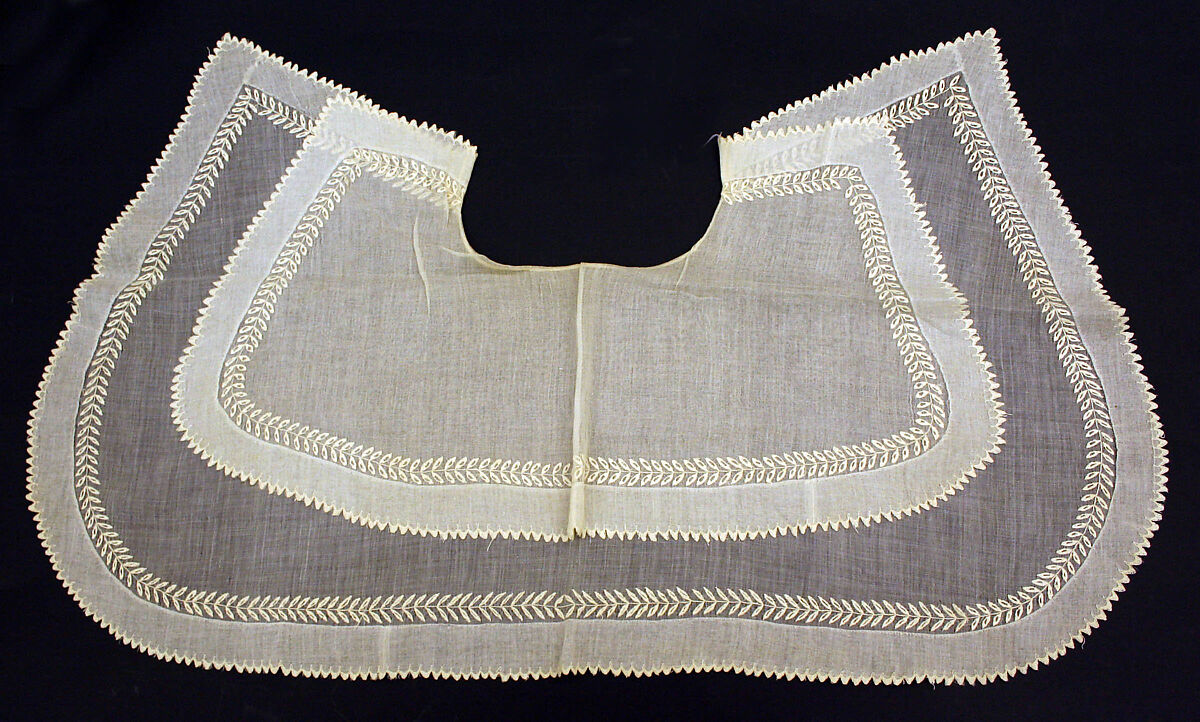 Double collar, cotton, American 