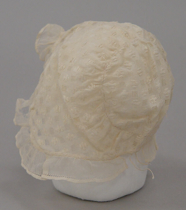 Cap, cotton, probably British 