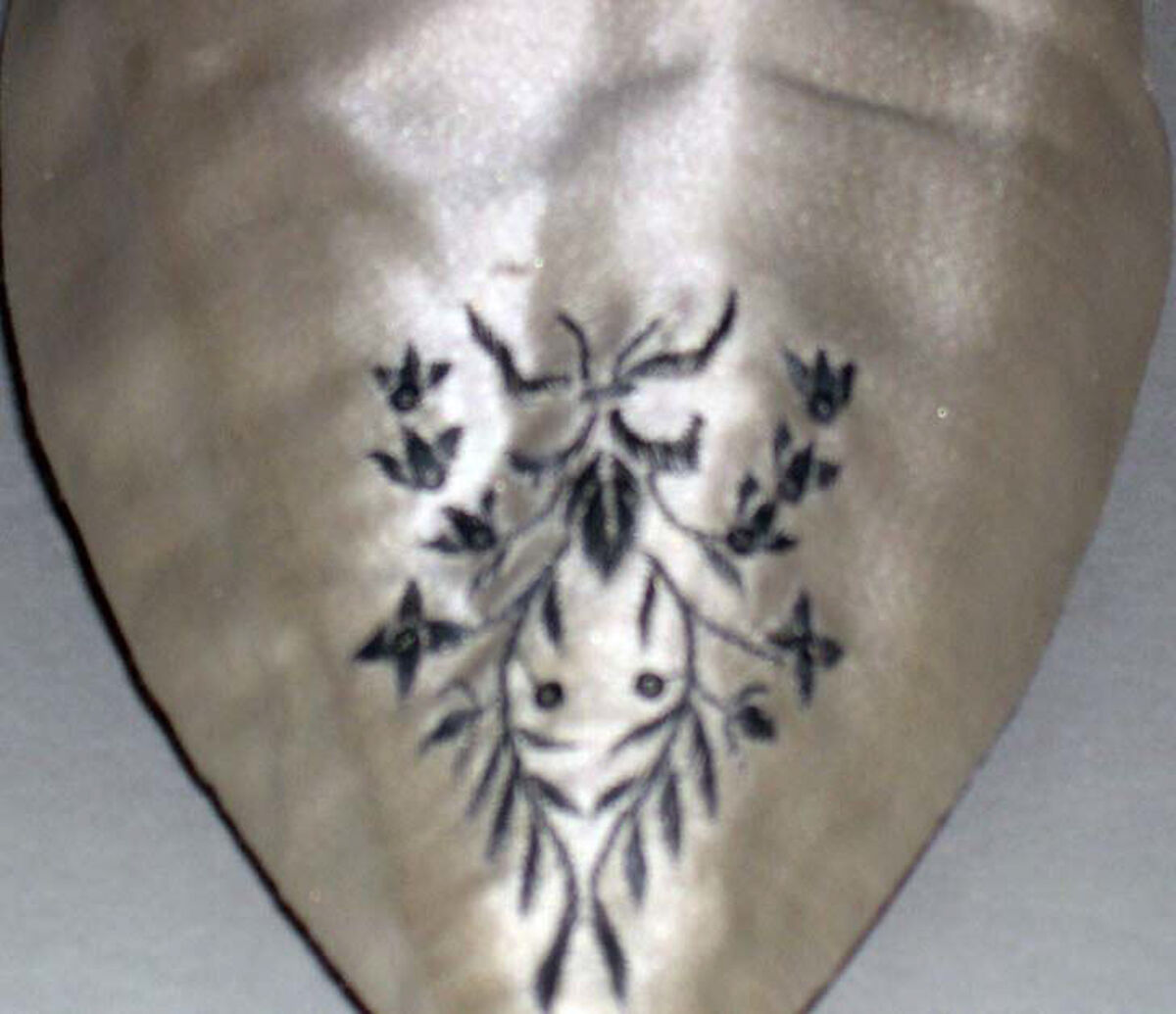 Slippers, silk, leather, American