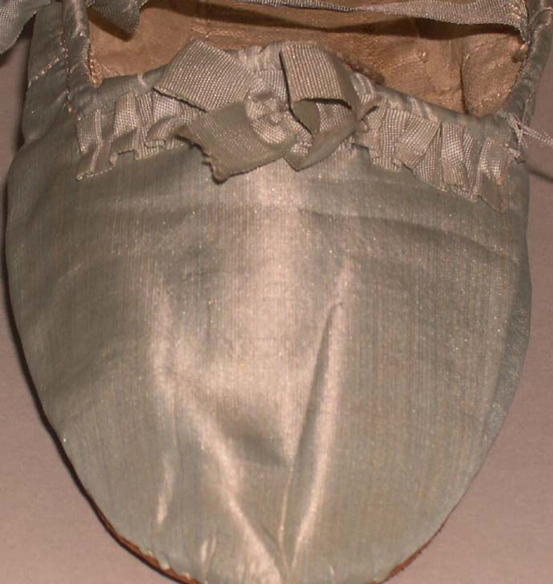 Slippers, silk, American