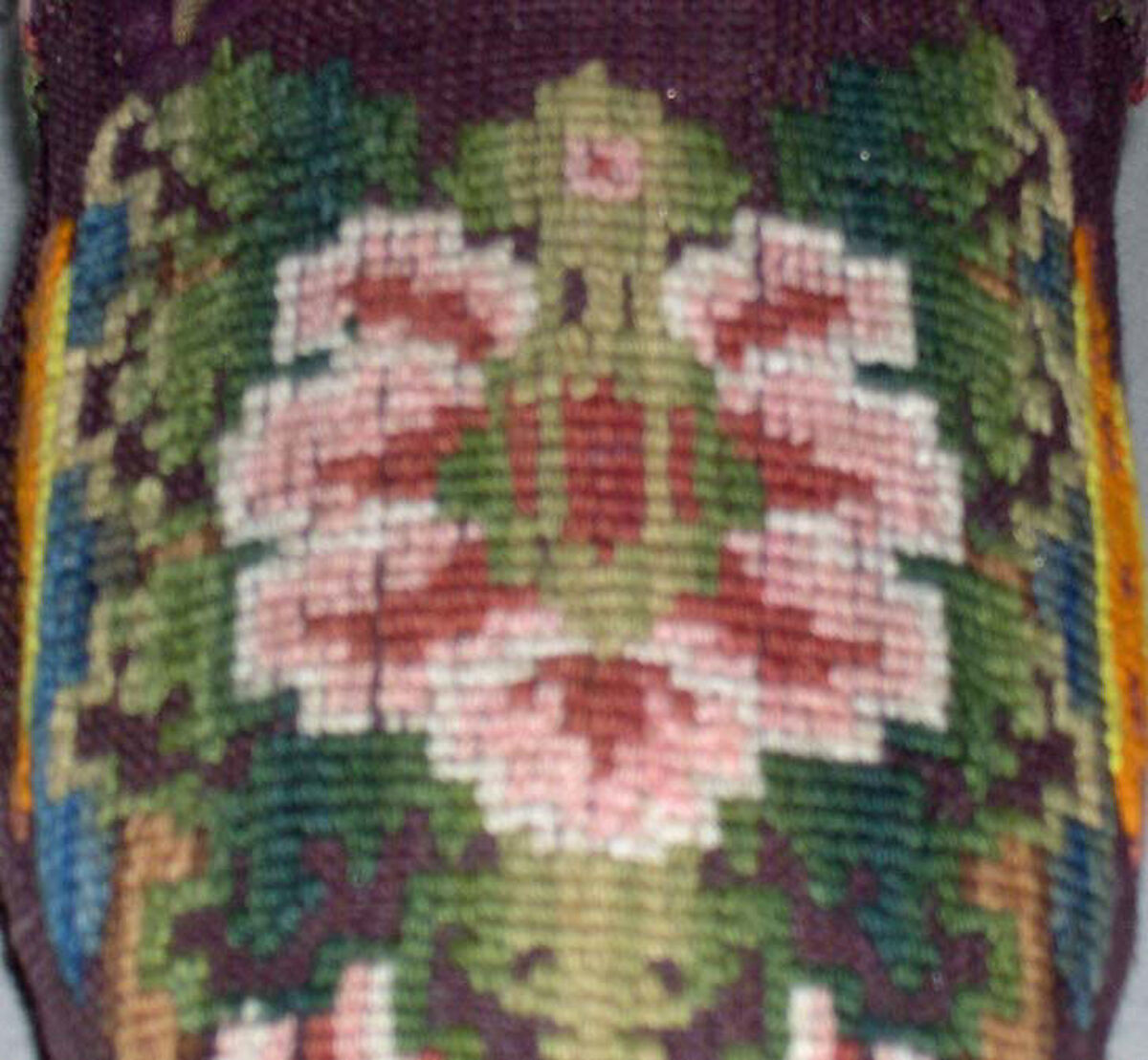 Slippers, silk, leather, American