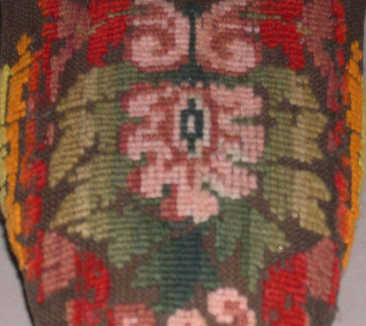 Slippers, silk, leather, American