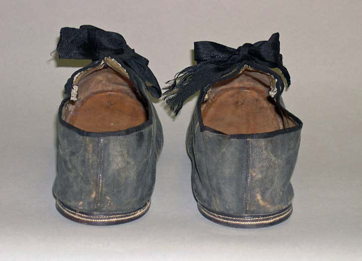 Slippers, leather, American