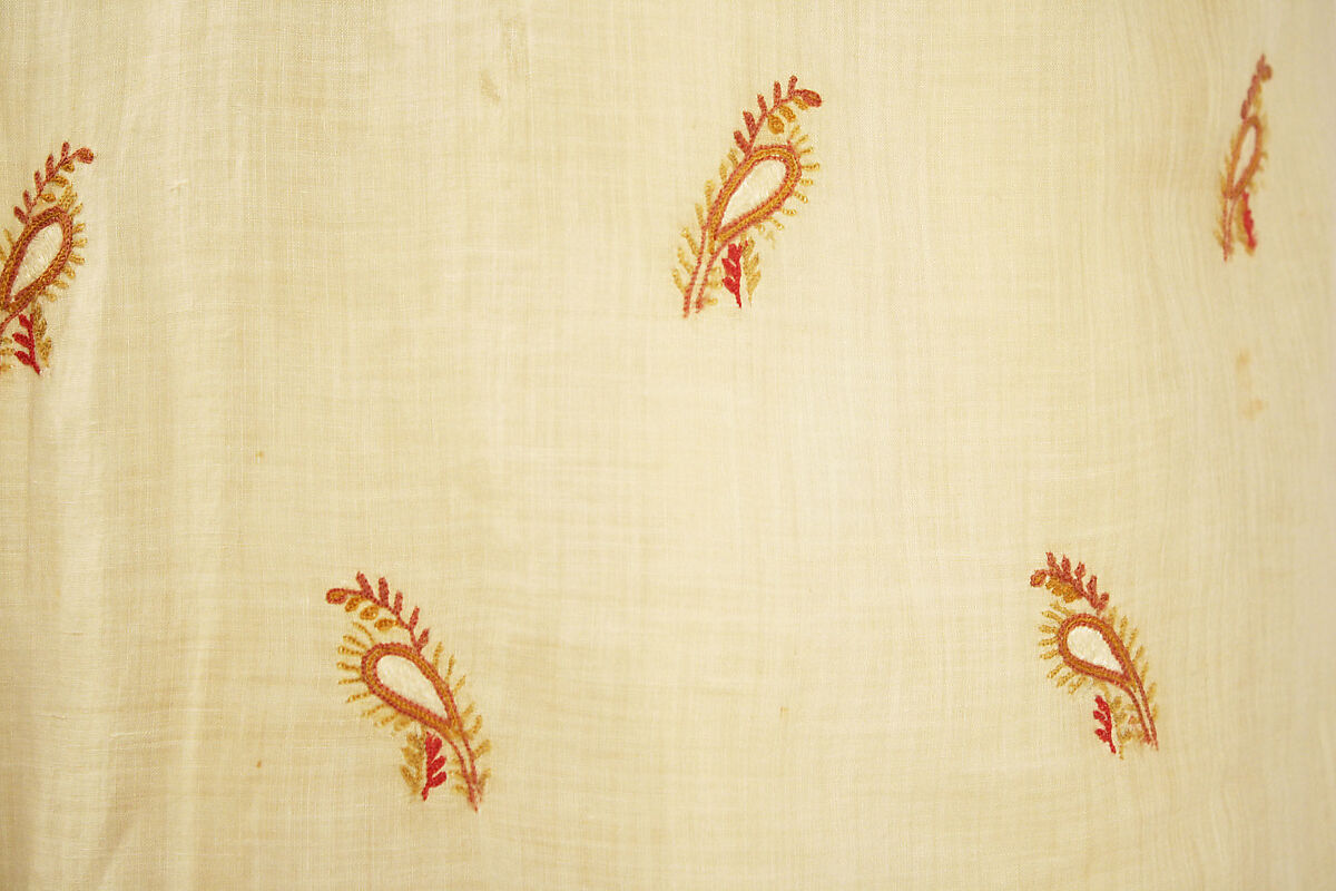 Dress, cotton, wool, American