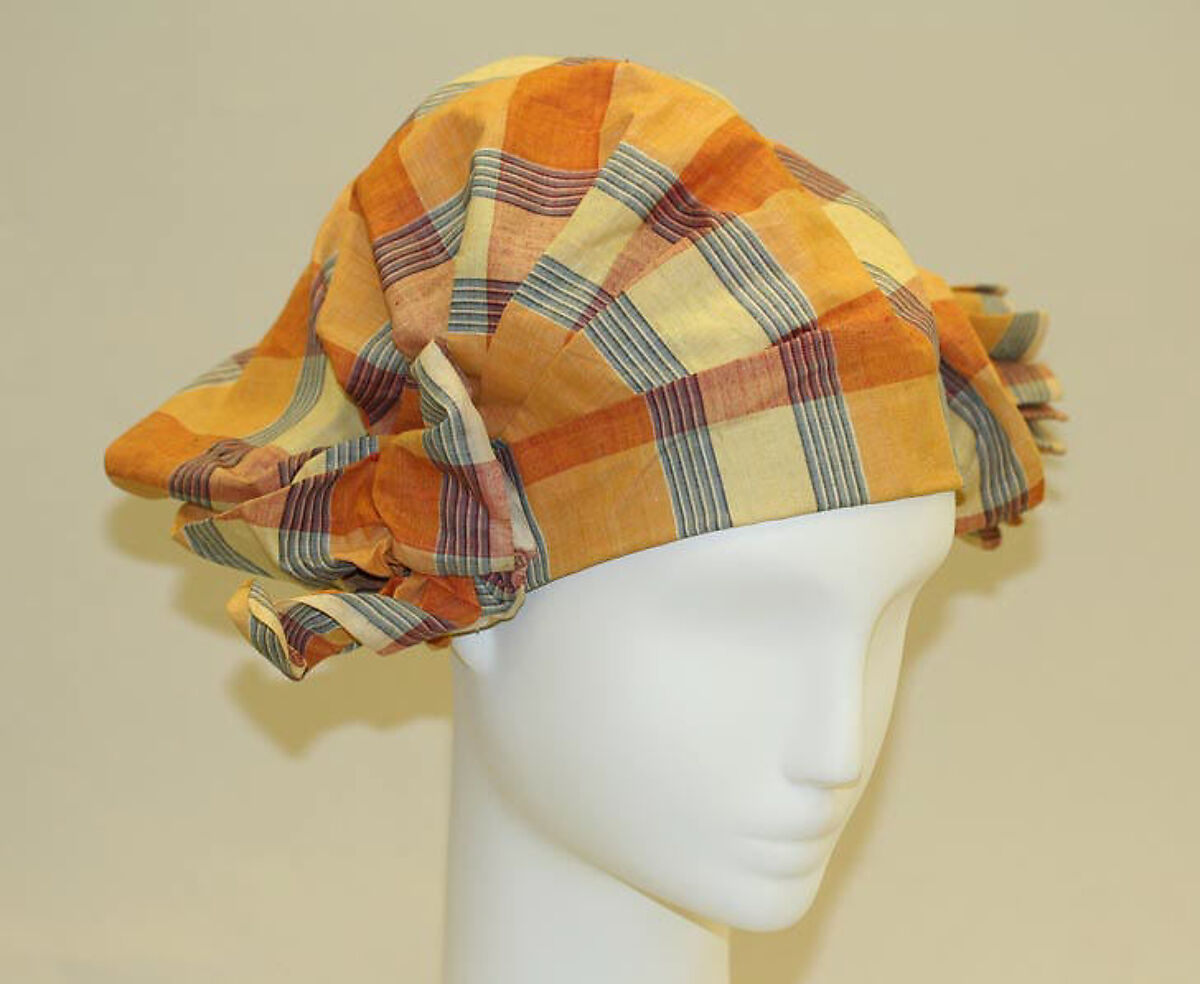 Evening turban, cotton, American 