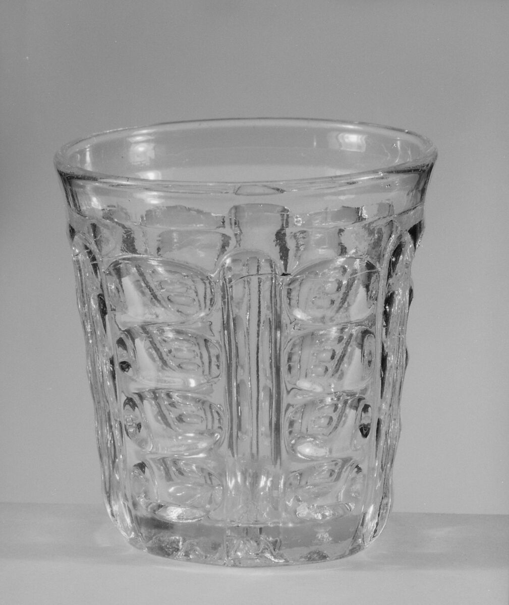 Whiskey Tumbler, Pressed glass 