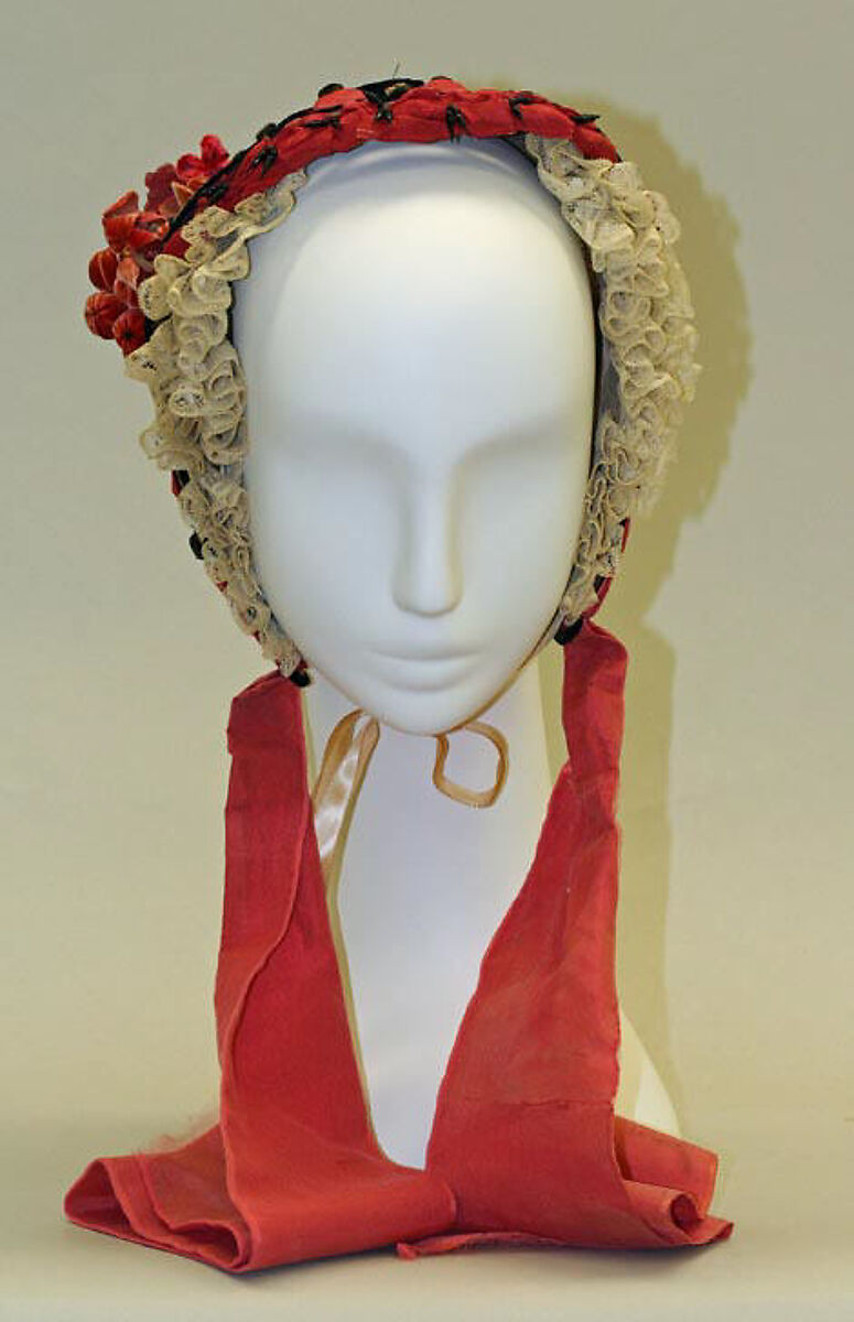 Bonnet, straw, American