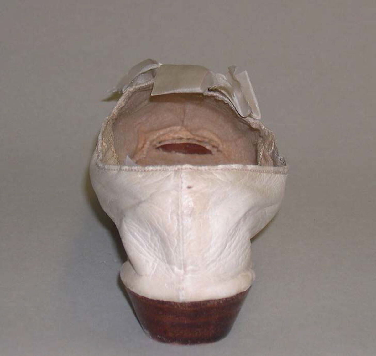 Wedding slippers, leather, silk, American