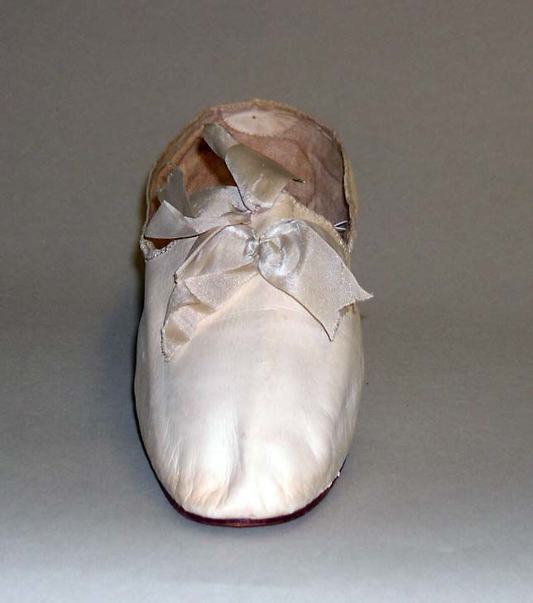 Wedding slippers, leather, silk, American