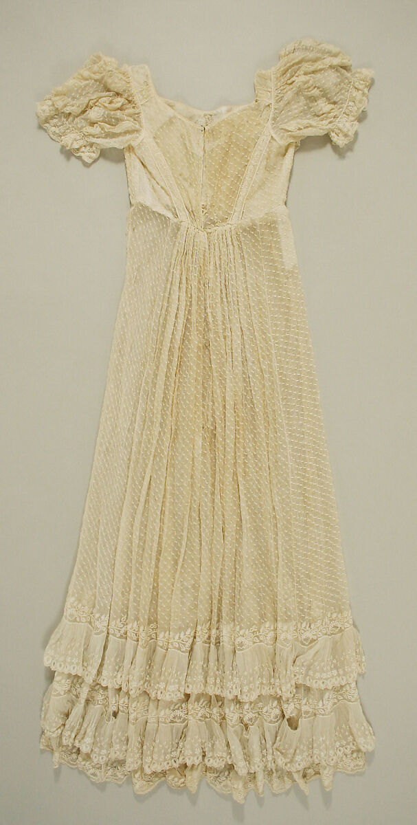 Dress, cotton, American