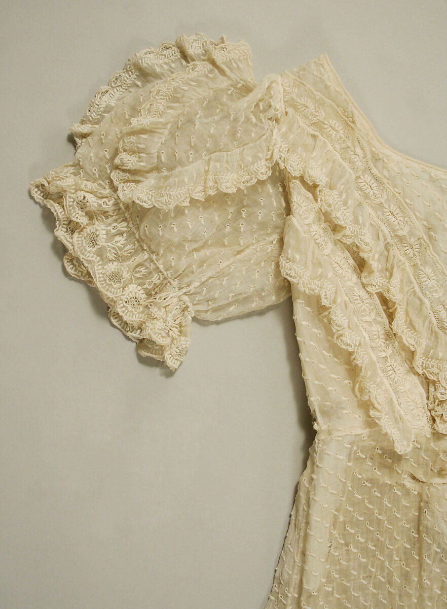 Dress, cotton, American