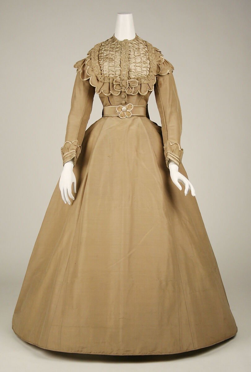 Dress, silk, American 