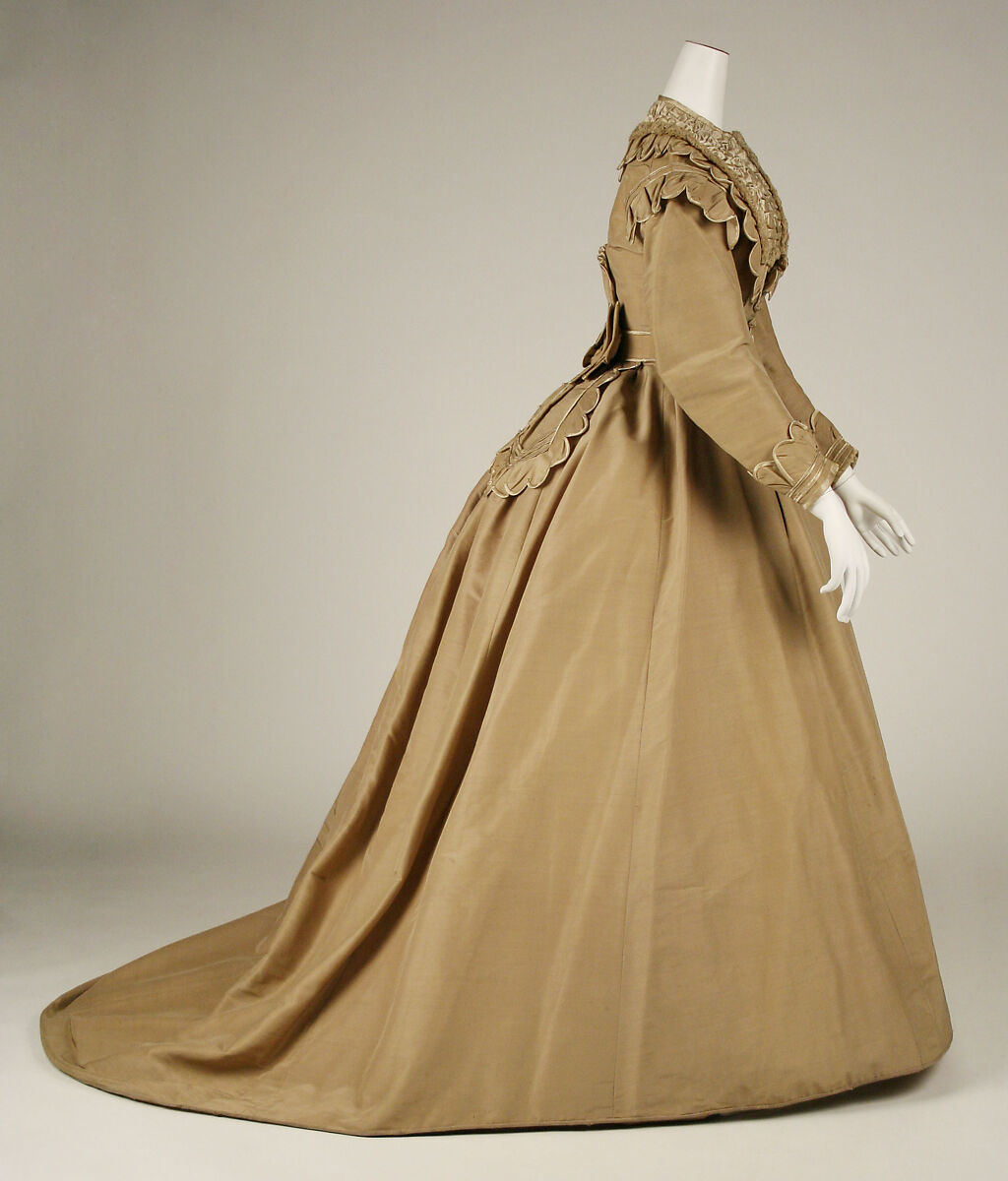 Dress, silk, American