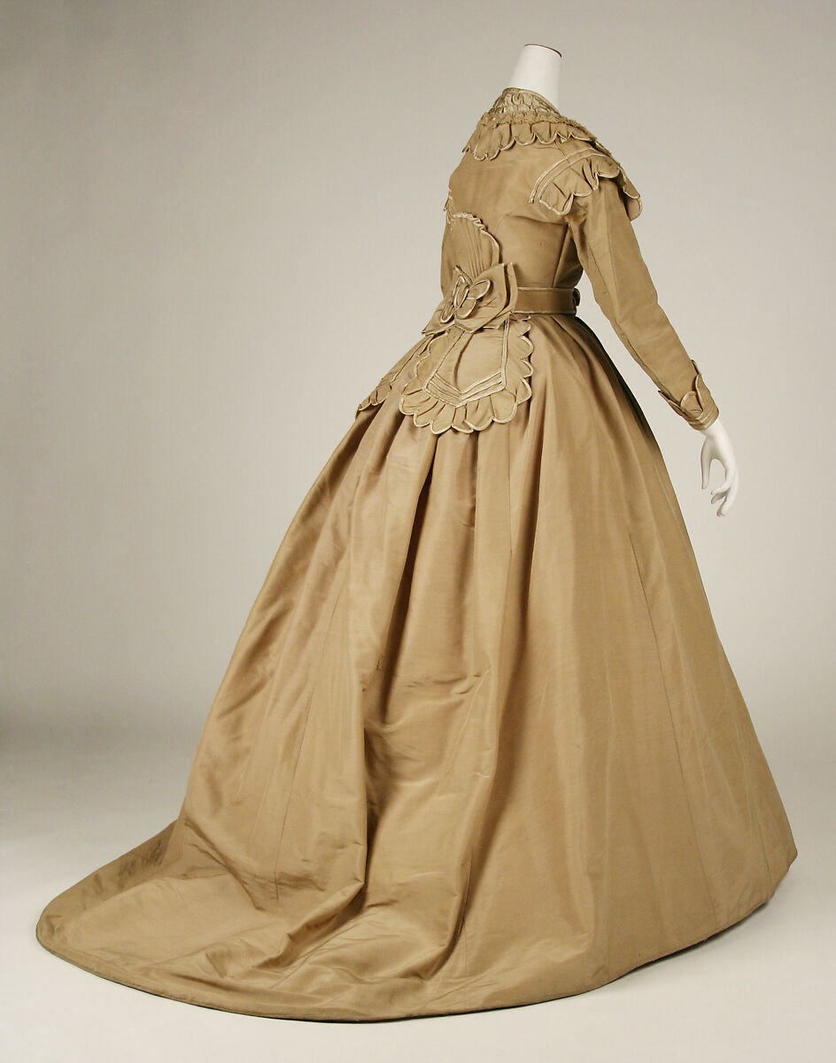 Dress, silk, American