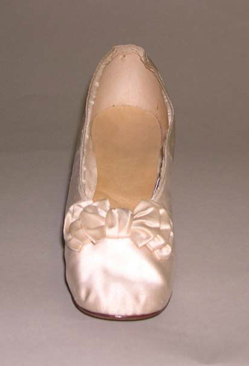 Slippers, silk, American