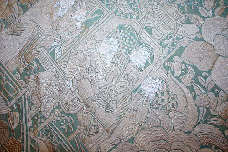 Shawl, silk, American or European