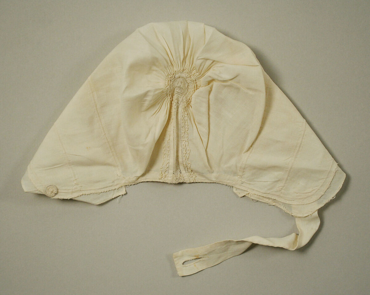 Cap, linen, British