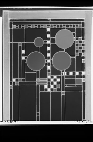 Window, Frank Lloyd Wright (American, Richland Center, Wisconsin 1867–1959 Phoenix, Arizona), Glass, zinc, American
