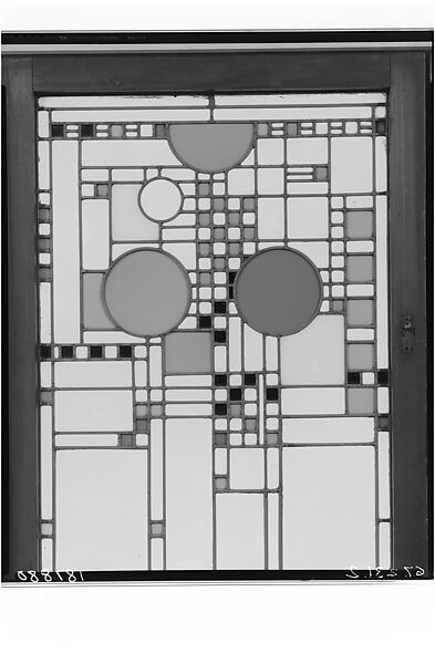 Window, Frank Lloyd Wright (American, Richland Center, Wisconsin 1867–1959 Phoenix, Arizona), Glass, zinc, American