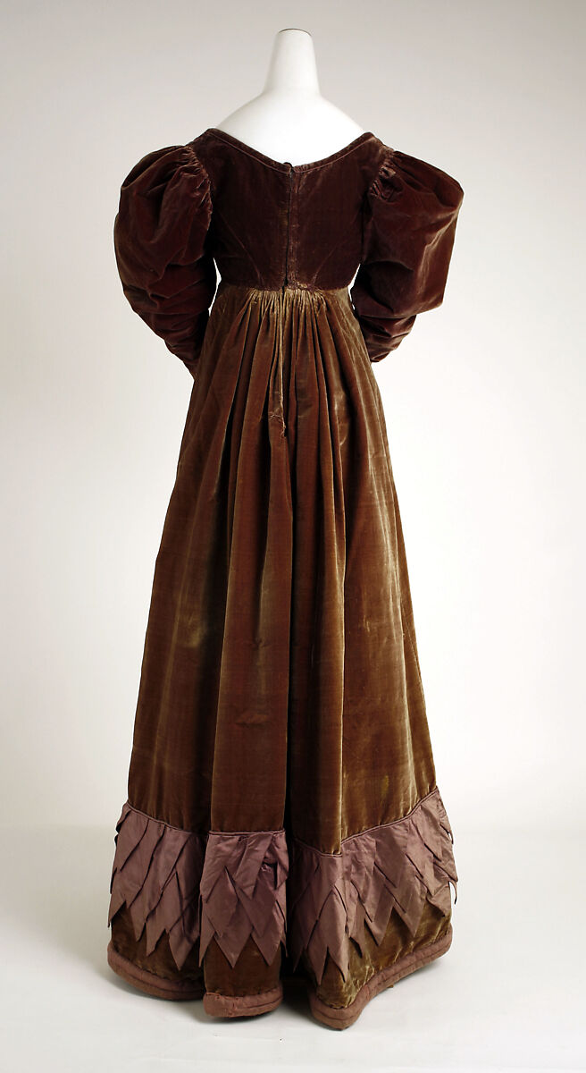 Dress, silk, British