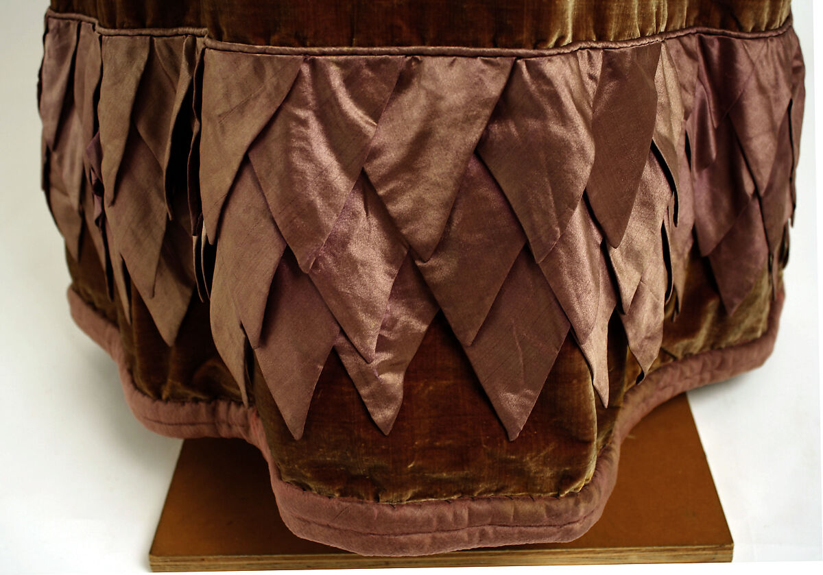 Dress, silk, British