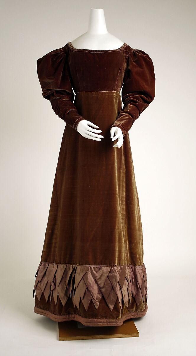 Dress, silk, British 