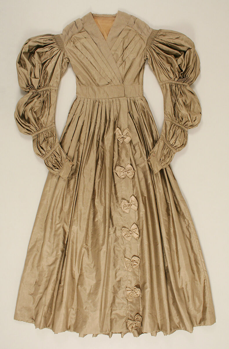 Dress, silk, American