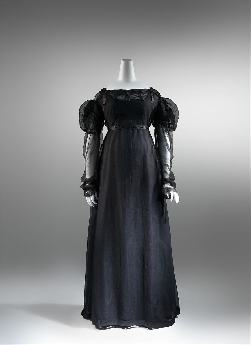 Dress, silk, British 