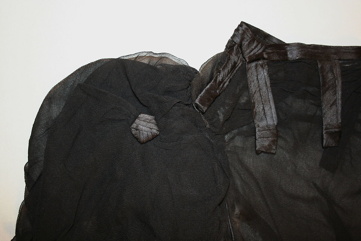 Dress, silk, British