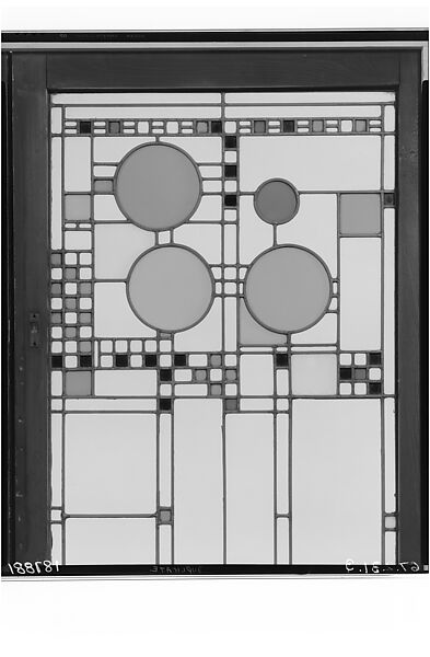 Window, Frank Lloyd Wright (American, Richland Center, Wisconsin 1867–1959 Phoenix, Arizona), Glass, zinc, American