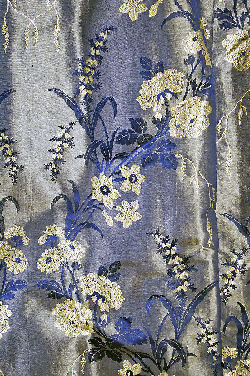 Dress, silk, British