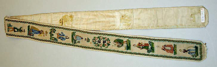 Suspenders, silk, European 