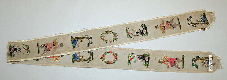 Suspenders, silk, European 