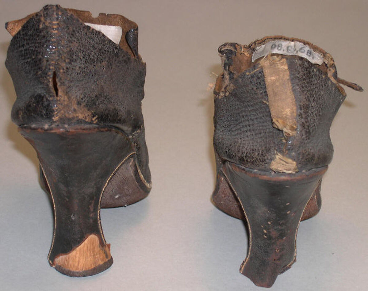 Slippers, leather, French