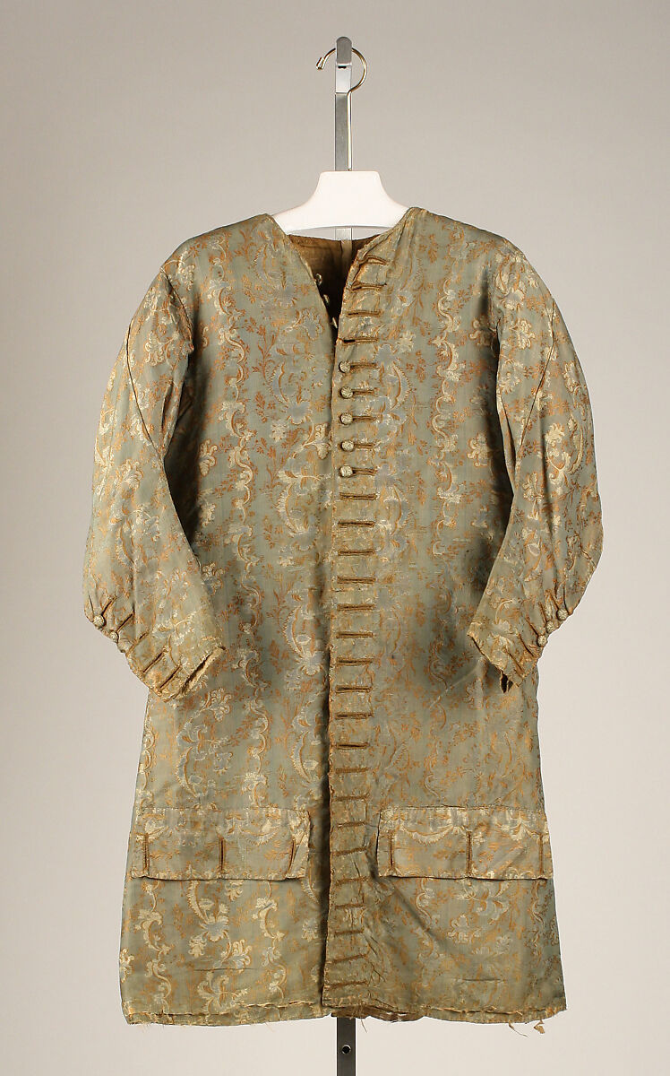 Coat, silk, French 